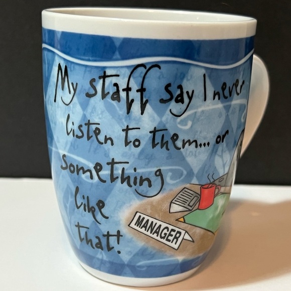 History & Heraldry  - MARVELOUS MANAGER Coffee Tea Cup Mug - Picture 3 of 8